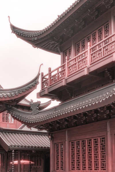 中国上海的玉佛寺。