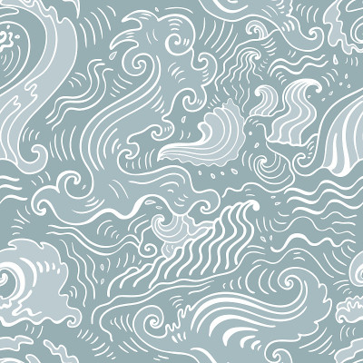 海浪。无缝的背景