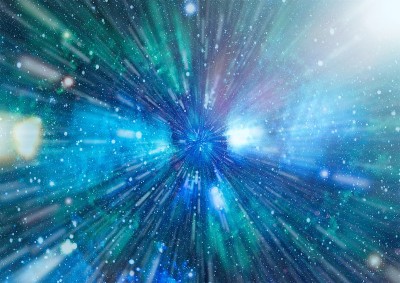 外太空某个美丽的星云。五彩缤纷的空间