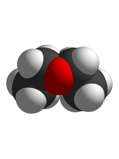 聚乙烷空间填充分子结构孤立在白色背景化学原子分子上