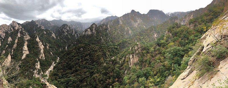韩国山谷全景