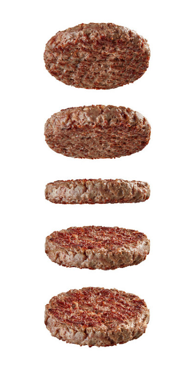 汉堡肉饼孤立在白色