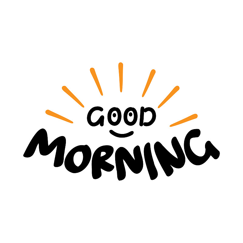 Good Morning Sunshine Nice Vector Calligraphy Lett