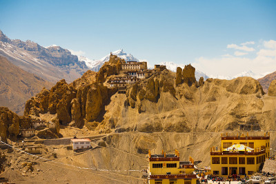 Dhankar Old New Monastery Together