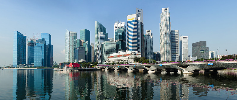 新加坡商业中心全景图