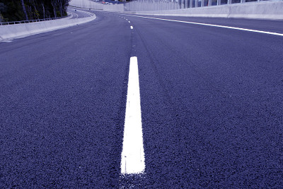 路中间