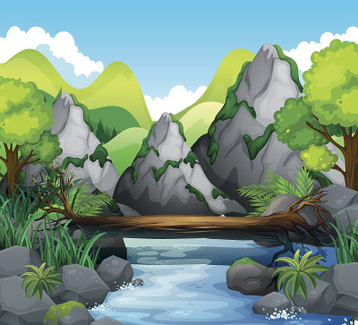 山川风光