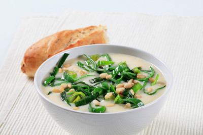 奶油土豆韭菜汤