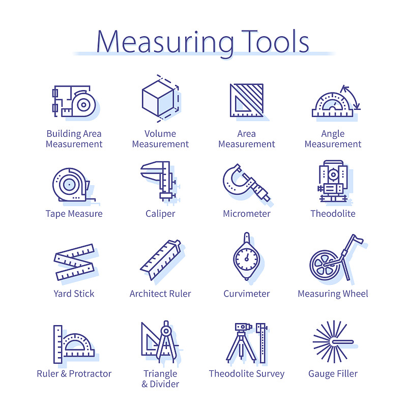 Measuring tools pack. Geodesic distance, angle, co