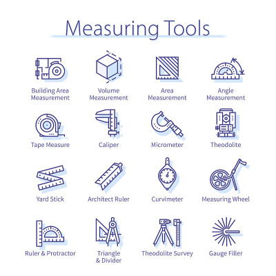 Measuring tools pack. Geodesic distance, angle, co