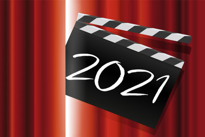 2021年电影和娱乐贺卡