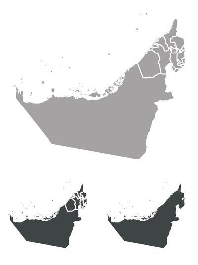 阿联酋的地图