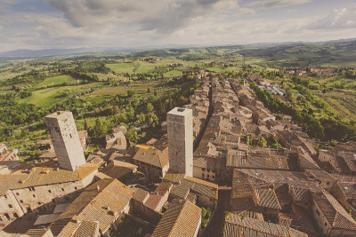 意大利,托斯卡纳。圣Gimignano