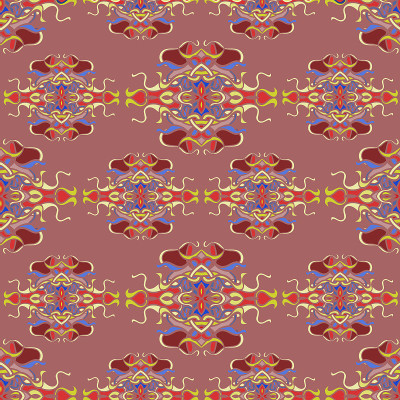 Seamless pattern with colorful abstract shape