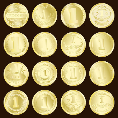 Luxury gold badges