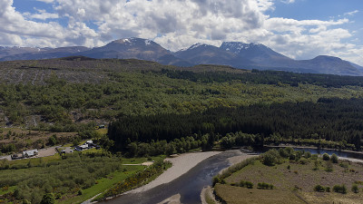 英国苏格兰高地的钻石河