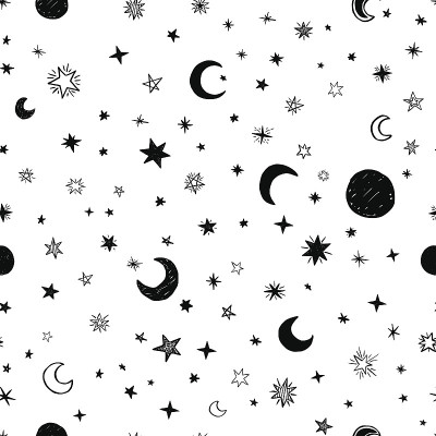 无缝模式与手绘星星