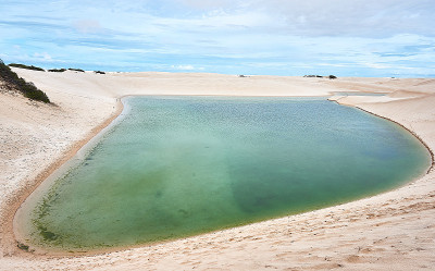 Lençóis Maranhenses在巴西东北部