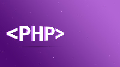 Php语言名称在程序括号中紫色背景3d