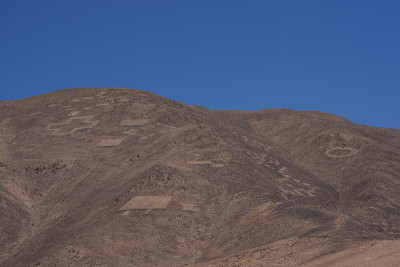 阿塔卡马沙漠Cerro Pintados的岩石雕刻