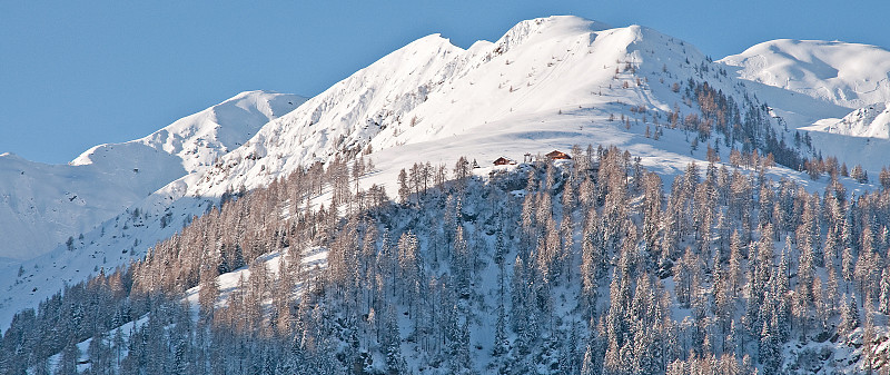 冬天的雪山