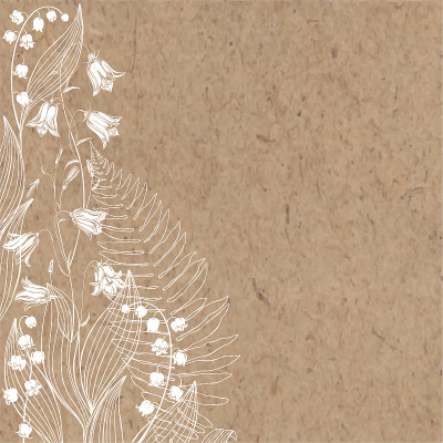 Floral background with wild flowers and place for 