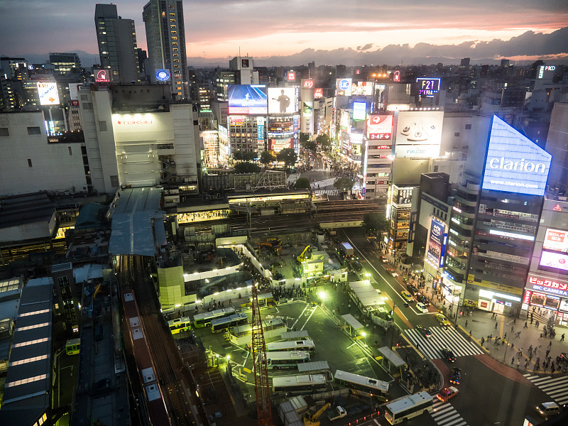 东京涩谷夜景