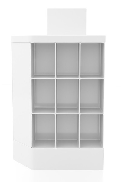 空的产品展示架