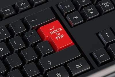 转换概念docx到键盘上的PDF