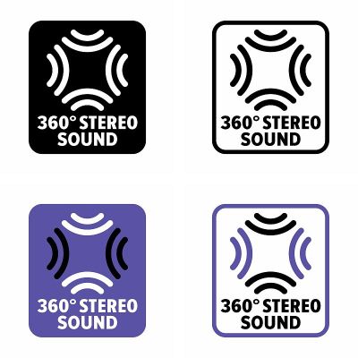 360Â°立体声环绕技术和设备信息标志
