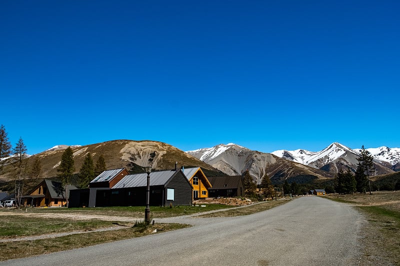 新西兰的城堡山村。