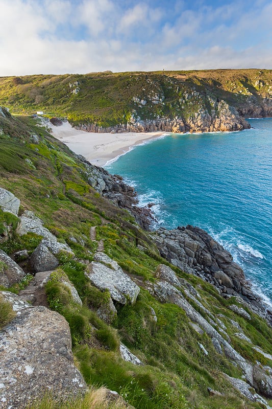 康沃尔的风景，海岸，米纳克剧院，英国