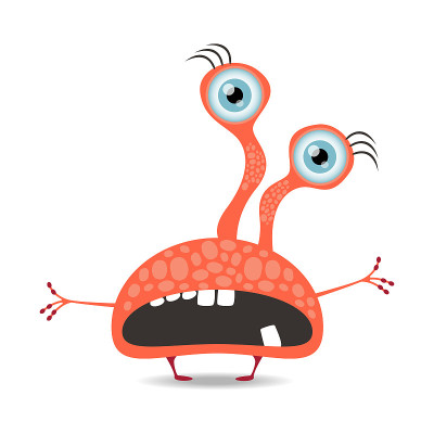 Cartoon monster