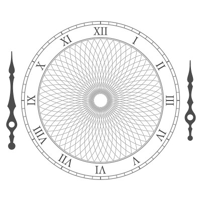 Vintage watch dial with arrows