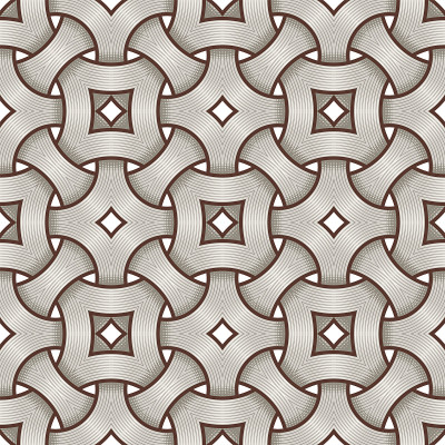 Celtic Seamless Pattern - Engraved Rings Intertwin
