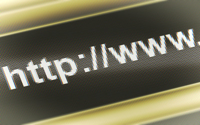 屏幕上的“http://www.”。