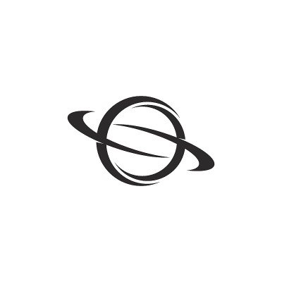 矢量标志土星行星图标插图