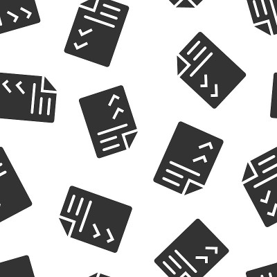 Vector-30820Document checklist icon in flat style.