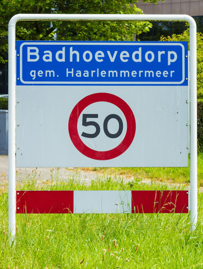 交通标志Badhoevedorp有限速