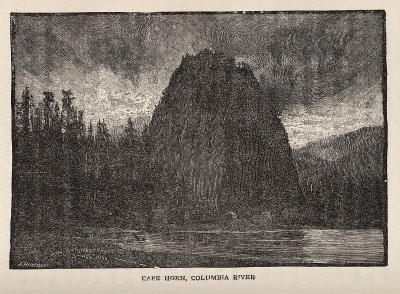 合恩角，哥伦比亚河峡谷，俄勒冈州，美国，1886年