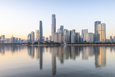 美丽的城市风景，中国广州
