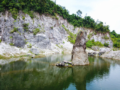 大峡谷Khanom - Nakhon Si thammara的鸟瞰图