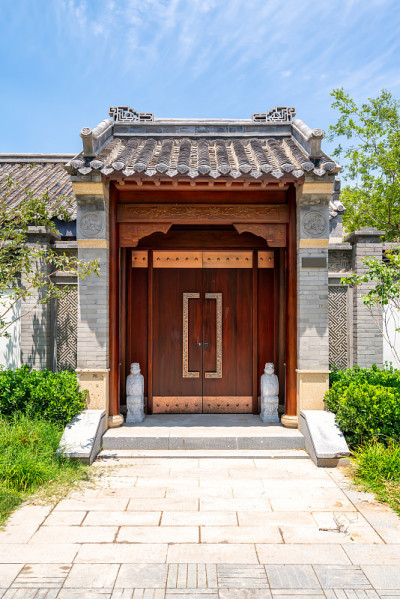 中国建筑院落门