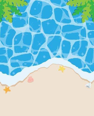 简单的大海背景插图