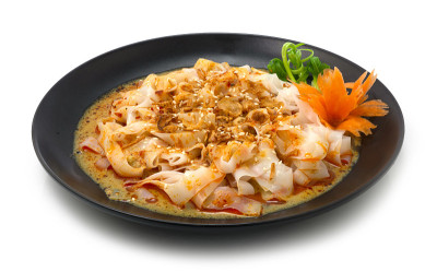 咖喱Chee Cheong Fun在马来西亚长大的怀旧食物
