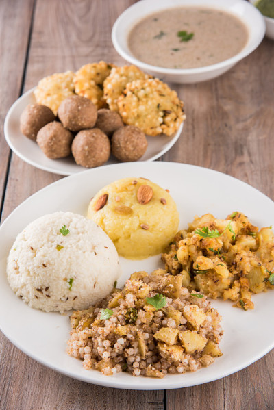 印度的禁食食谱，mahashivratri食品，navratri食品，vrat食品