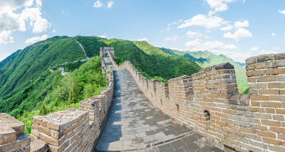 中国长城的全景