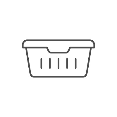 食品容器线轮廓图标