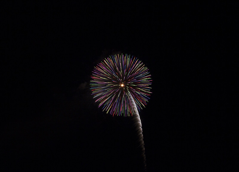 可爱的五彩缤纷的焰火