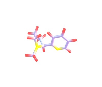 尼古丁分子在白色上分离